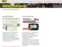 Tablet Screenshot of motorradfahrer-online.de